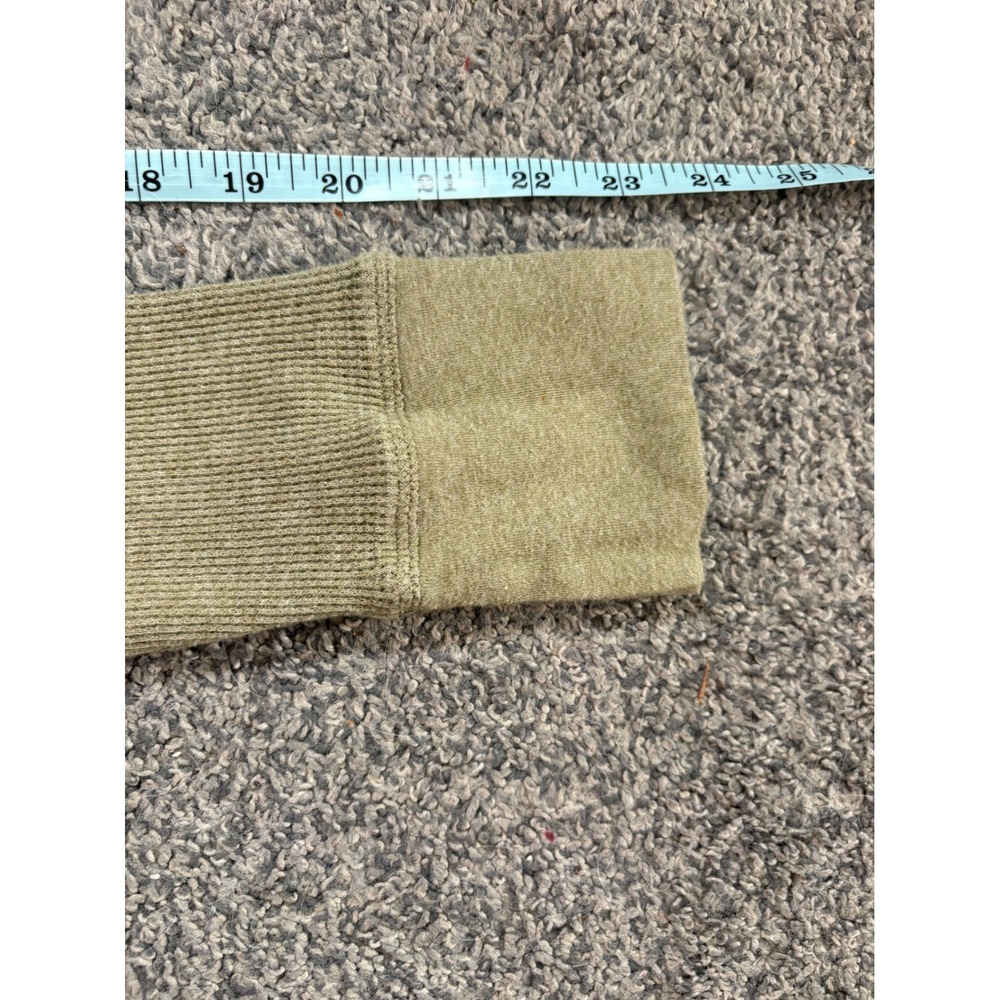 Pendleton Henley Top Womens Small Green Waffle Knit Long Sleeve Gorpcore Thermal - Picture 10 of 11
